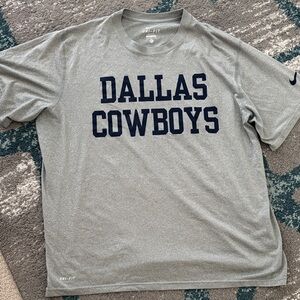 NFL Nike Dri Fit Dallas Cowboys Gray Tee